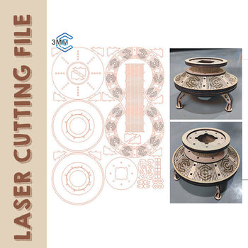 Disk-shaped UFO laser cutting file laser cutting machine