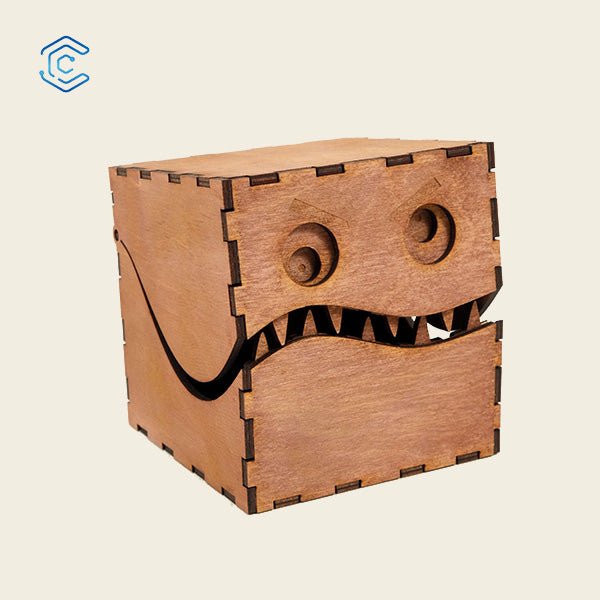 Arquivo de corte a laser para caixa monstro do Dia das Crianças