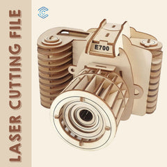 SLR-Kamera 3D-Puzzle-Laserschneidedatei