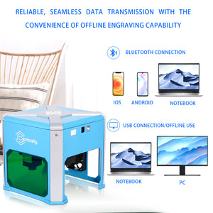 Creatorally K6 Laser Engraver 3000mW 0.05mm Accuracy Support BLUETOOTH Connection