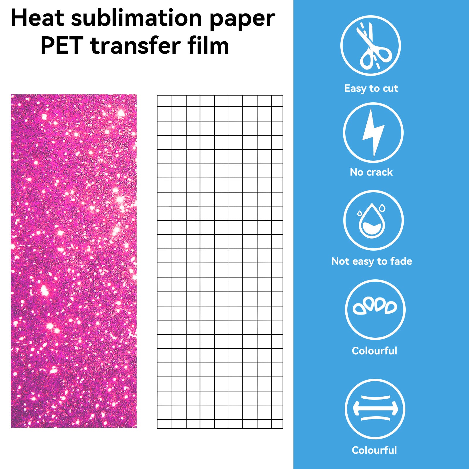 Creatorally Glitter Sublimation Transfer Paper (10-Pack)