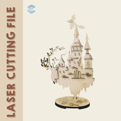 Witch castle laser cutting file