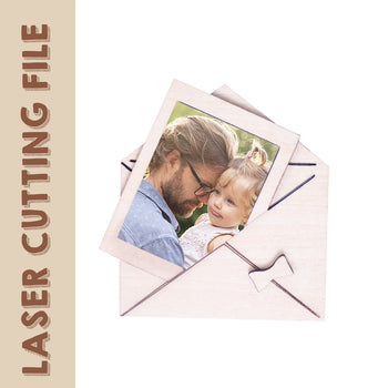 Father's Day Gift Card/Envelope Laser Cutting File - DIY Craft for Heartfelt Greetings by Creatorally