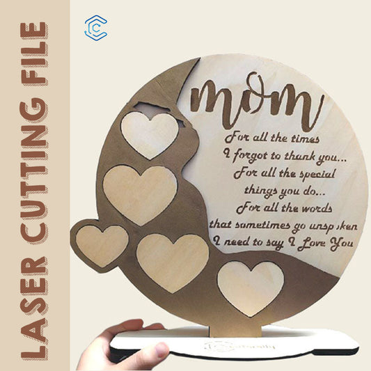 Message board for mother laser cutting file desktop laser cutter laser svg files