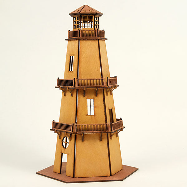 Lighthouse 3D puzzle laser cutting file