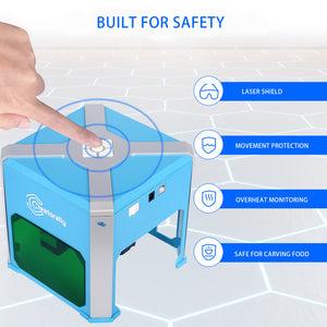 Creatorally K6 Laser Engraver 3000mW 0.05mm Accuracy Support BLUETOOTH Connection