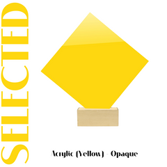 Creatorally 3PCS 12"x12" 1/8" Yellow Opaque Acrylic Sheet