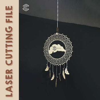 Dreamcatcher hanging ornaments  laser diy svg files for laser cutting