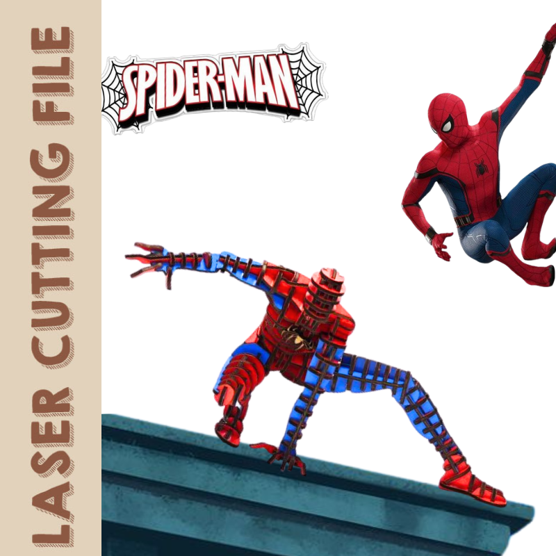 Spider Man 3D Puzzle - Laser Cutting File for the Ultimate Web-Slinger