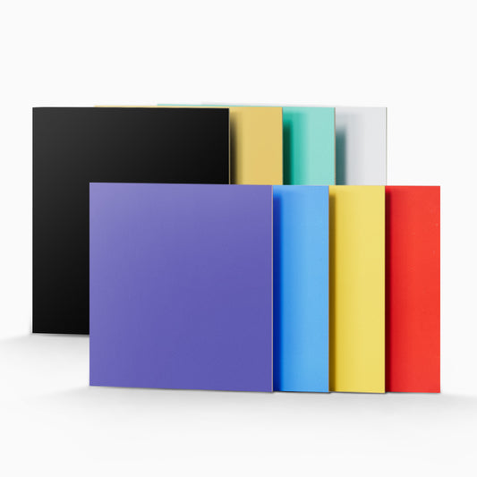 Creatorally Multi-Color Plywood Sheets – 8pcs 12"x12" 3mm, DIY & Laser-Safe