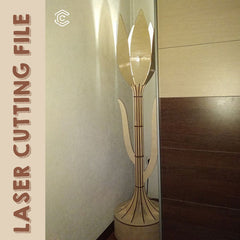 Tulip Floor Lamp laser cutting file