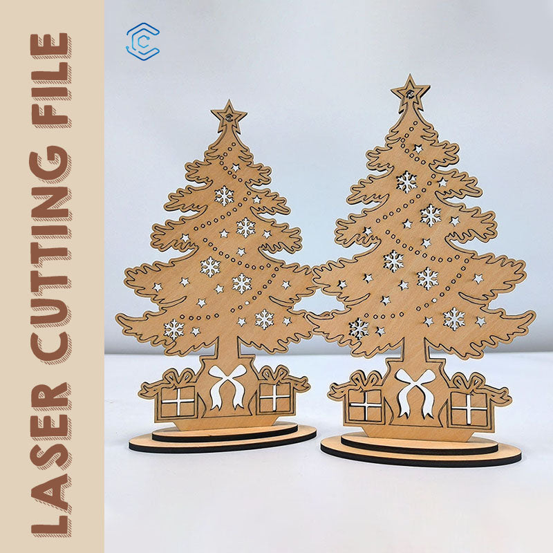 Christmas tree table decorations laser cut svg laser cut printer