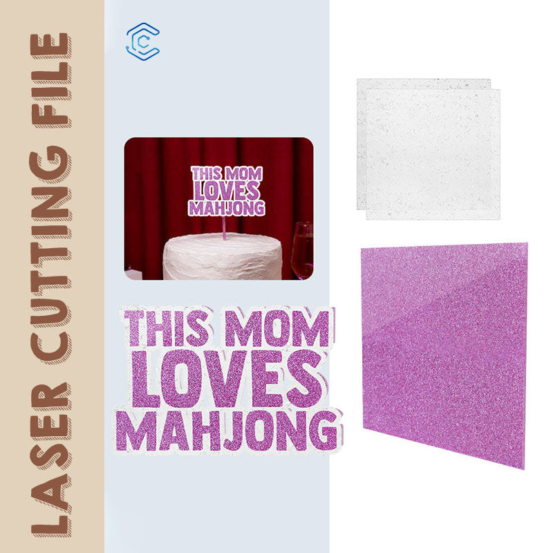 3 Set Mahjong Pattern Laser Cutting File by Creatorally.com