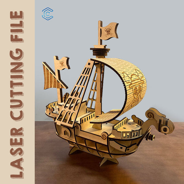 Going Merry One Piece svg files for laser cutting