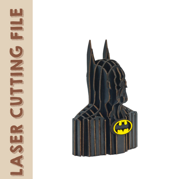 A Gotham Night - Dark Protector Batman 3D Puzzle Laser Cutting File Set