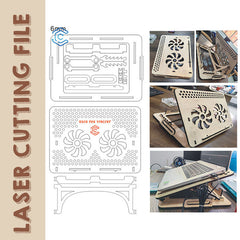 Computer radiator laser cutting file