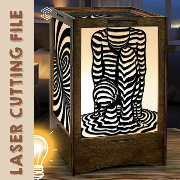 Human Mural Wall Art Decor laser cutting file laser cutting machine