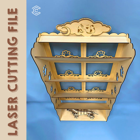 Pet style 5-layer shoe cabinet laser wood cutter best file for laser cutting