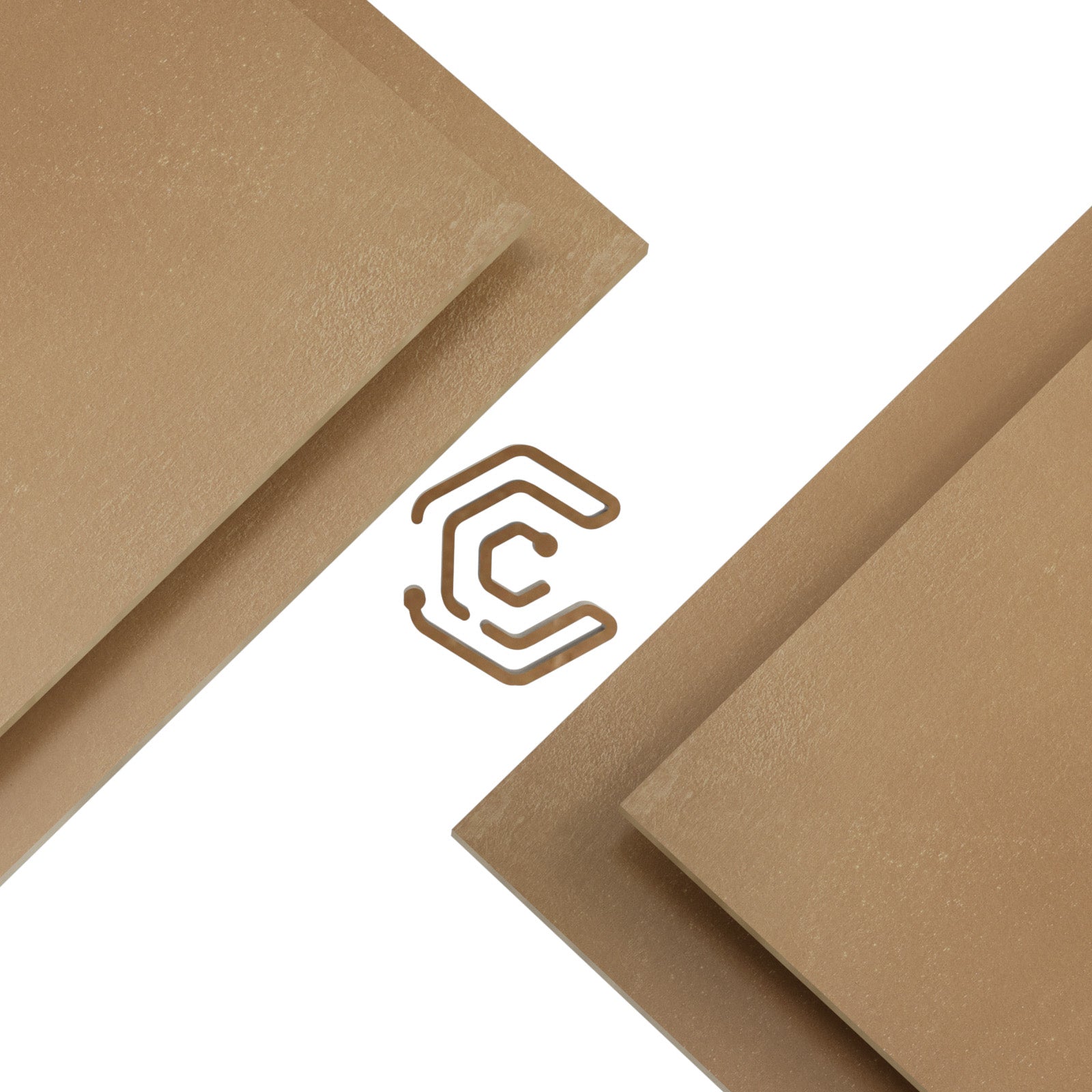 Creatorally_Colored_Plywood_11.7x11.7"-Brown: This brown-colored plywood delivers an earthy, grounded warmth, grounding your 4-piece creations with natural, timeless stability.