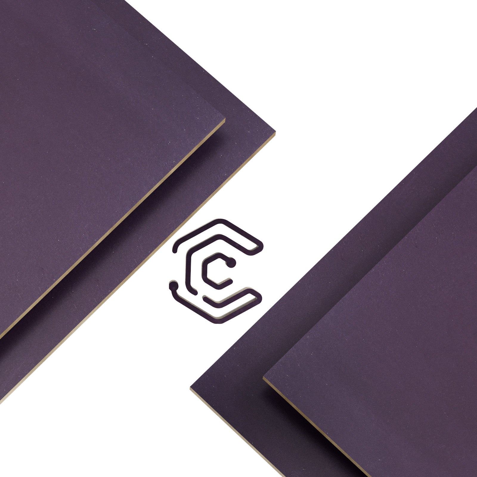 Creatorally_Colored_Plywood_11.7x11.7"-Purple: Purple plywood exudes a regal, creative flair, adding a layer of sophisticated mystery to your layered DIY projects.