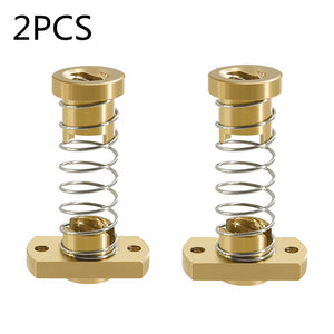 2 Set CR10 Z Axis T8 Anti Backlash Spring Loaded Nut Elimination Gap Brass Nuts for Ender 3s - CREATORALLY