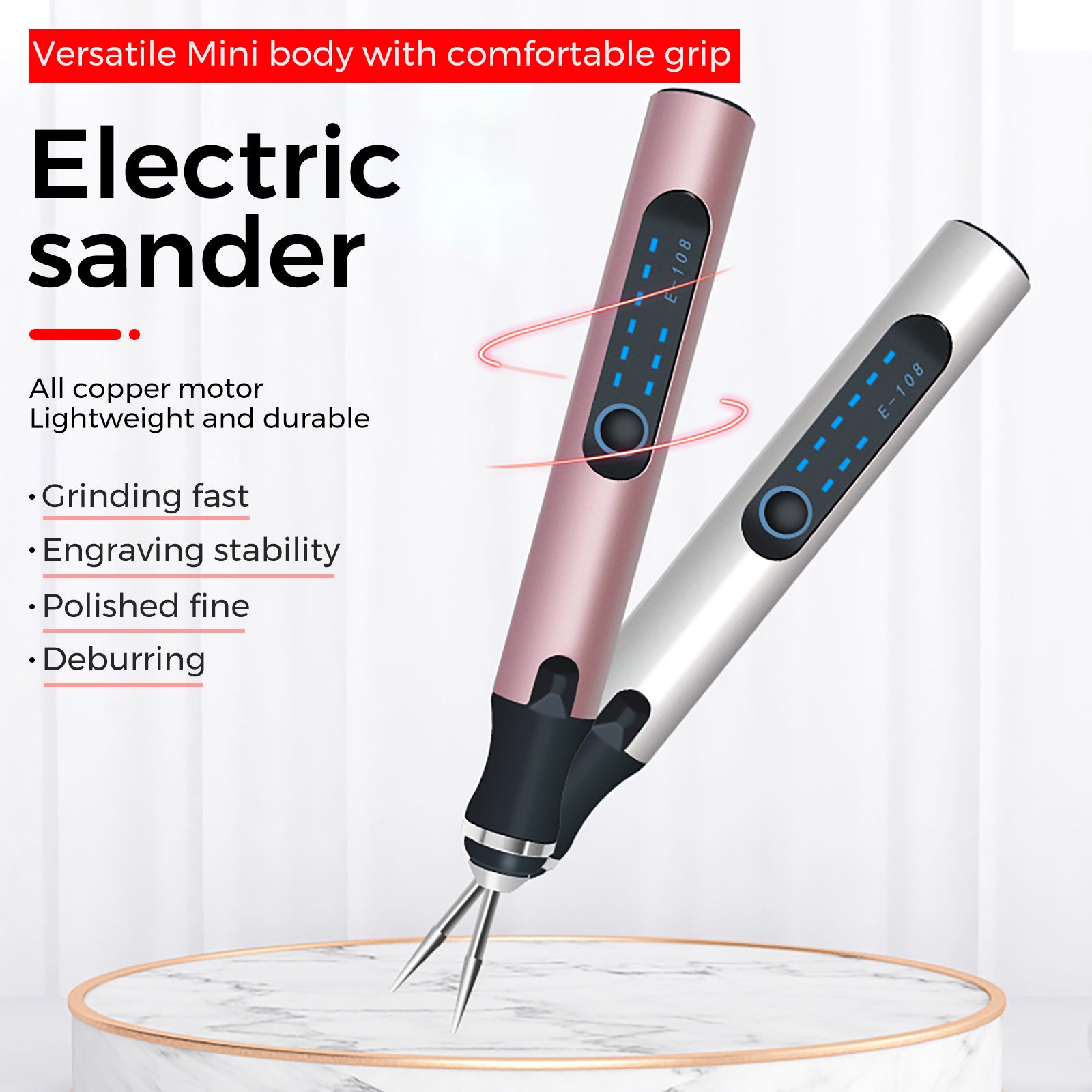 11W Electric Engraving Pen Mini Grinding Machine Multifunctional DIY Carving Tool Set for Metal - CREATORALLY