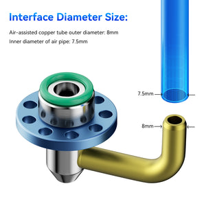 SCULPFUN S9 Air Assist Nozzle Kit Full Metal Structure Engraver Accessory without Air Pump - CREATORALLY