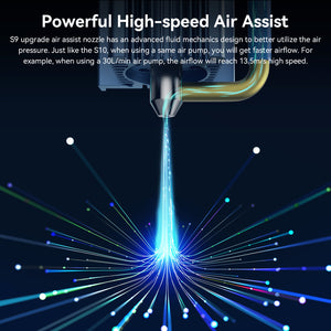 SCULPFUN S9 Air Assist Nozzle Kit w/Air Pump Air Assist Full Metal Structure - CREATORALLY