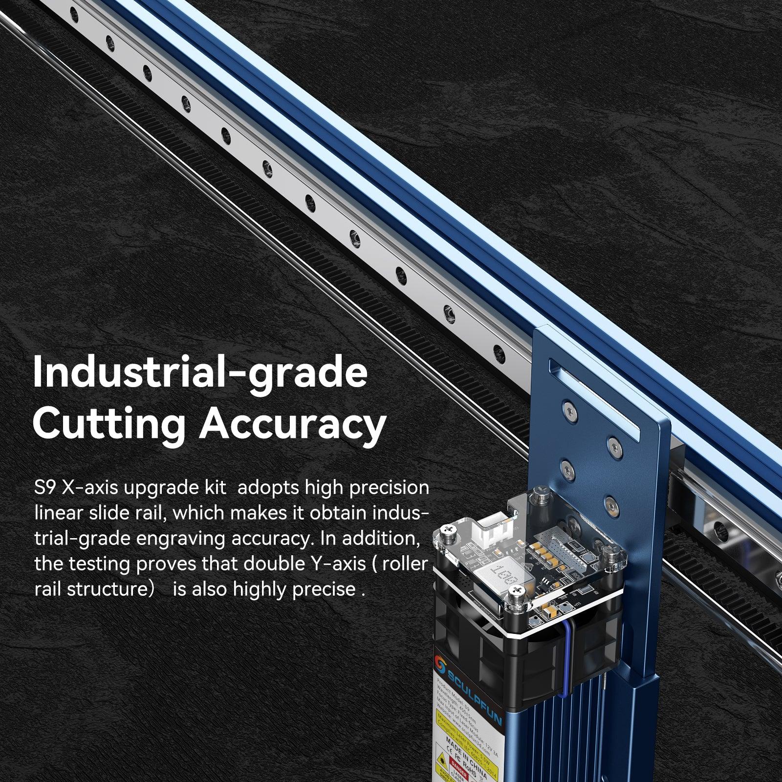 SCULPFUN S6/S9 Laser Engraver High Precision Industrial Grade X-axis Linear Guide Upgrade Kit - CREATORALLY