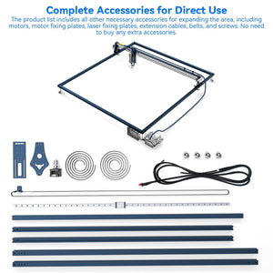 SCULPFUN S10/S30/S30 Pro/S30 Pro Max Laser Engraver Engraving Area Extension Shaft 935x905mm - CREATORALLY