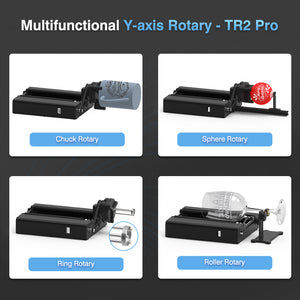 Y-axis 4 in 1 Rotary Roller Module Kit for Laser Engraving Machine Engraving Cylindrical Object - CREATORALLY