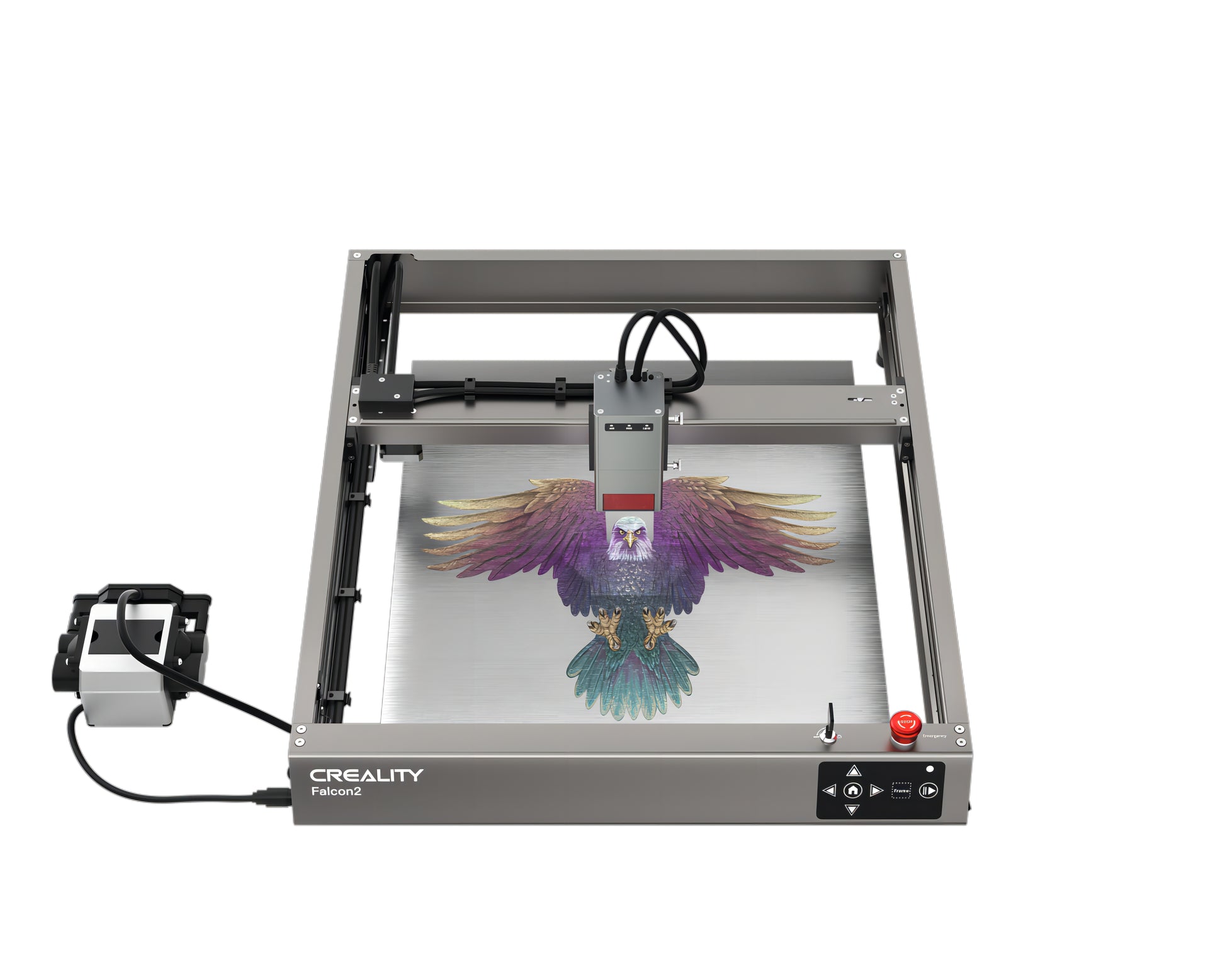 Creality Falcon2 Laser Engraver 22W Engraving Cutting Machine Integrated Air Assist wood engraving