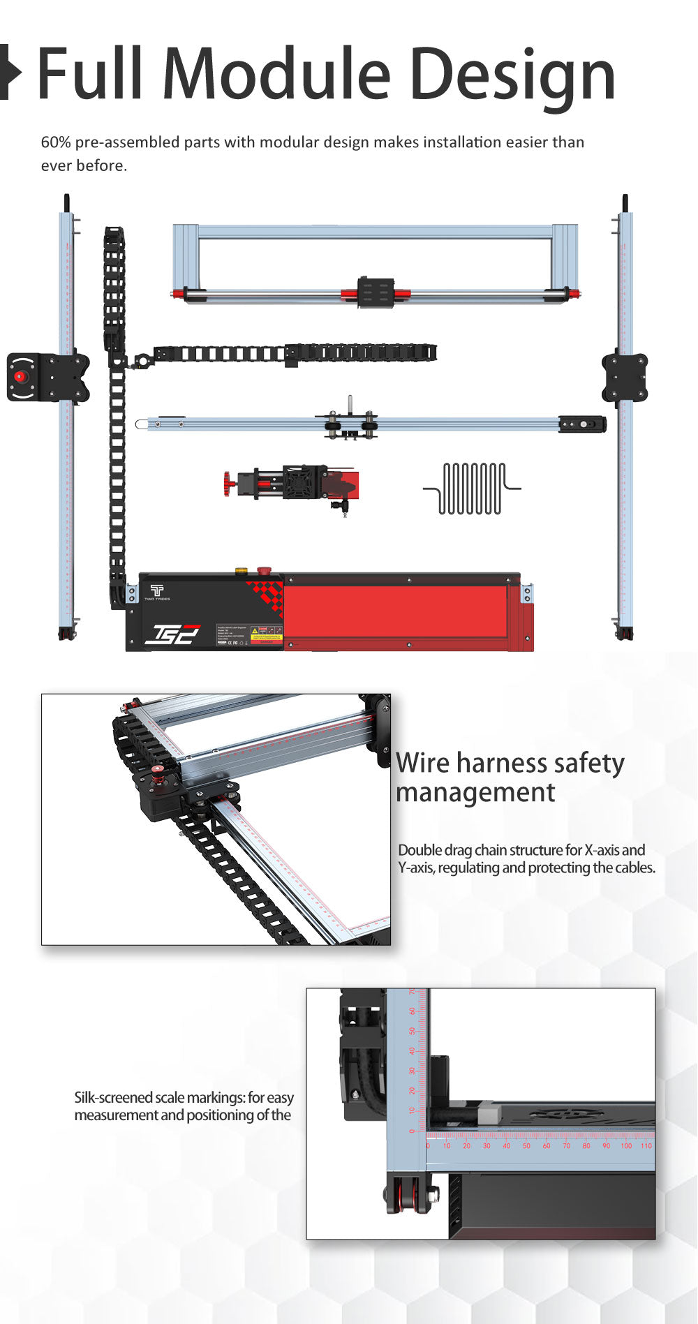 TS2 10W Diode Laser Engraver Auto Focus Engraving Machine 450x450mm - CREATORALLY