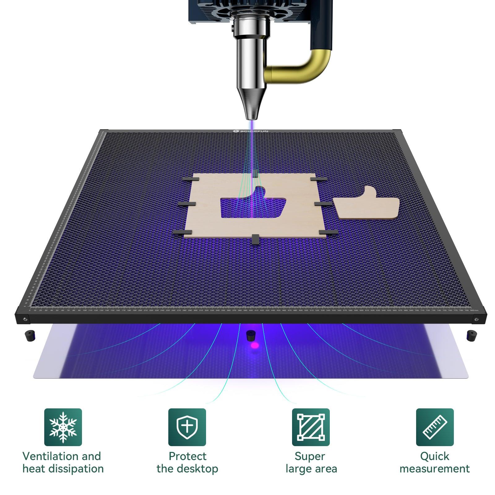 SCULPFUN H3 Laser Cutting Honeycomb Panel Workbench - CREATORALLY