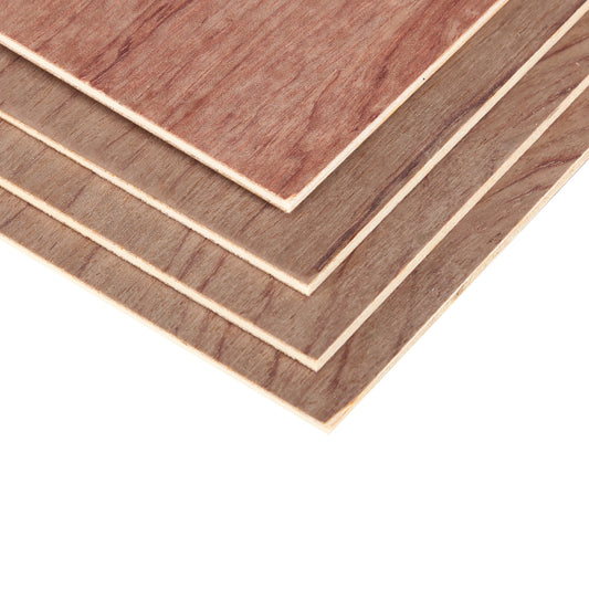 Creatorally 4pcs Brazilian Rosewood Plywood 1/8" 11.8''x8.46''