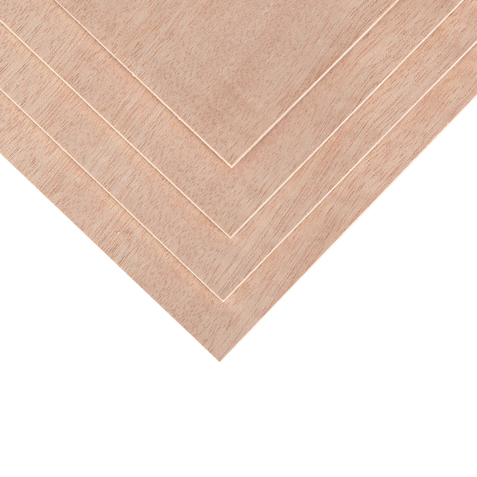 Creatorally Thin Wood Sheets 1/8" 4pcs A4 Red Walnut Plywood 8.46''x12'' Wood Burning