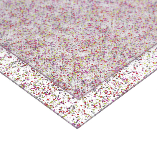 Creatorally 2pcs Pink Glitter Acrylic Sheets – 12"x12", 1/8" Thick