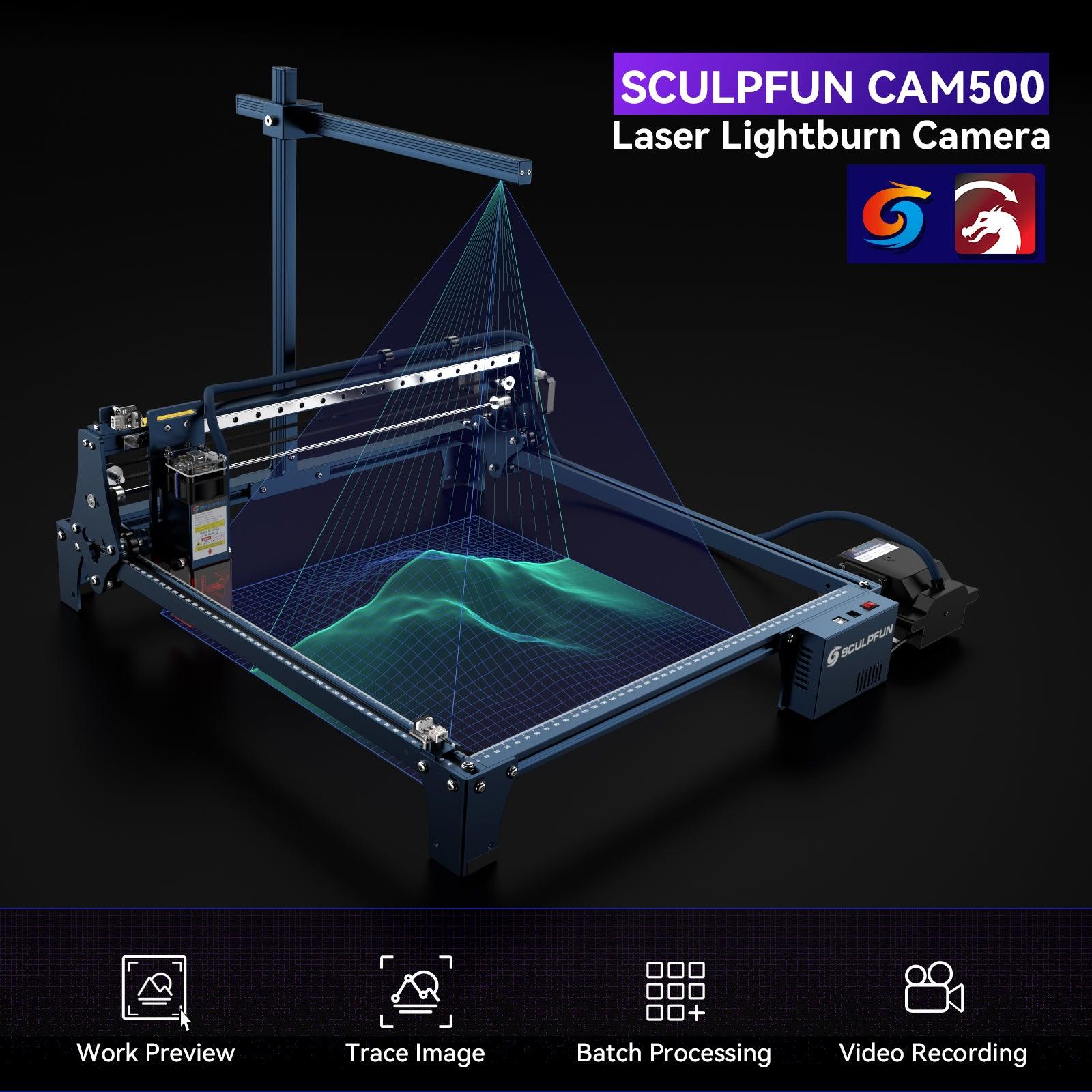 SCULPFUN CAM500 Camera 5MP Pixel Wide-angle Lens Image Tracing with 400x400mm Working Area - CREATORALLY