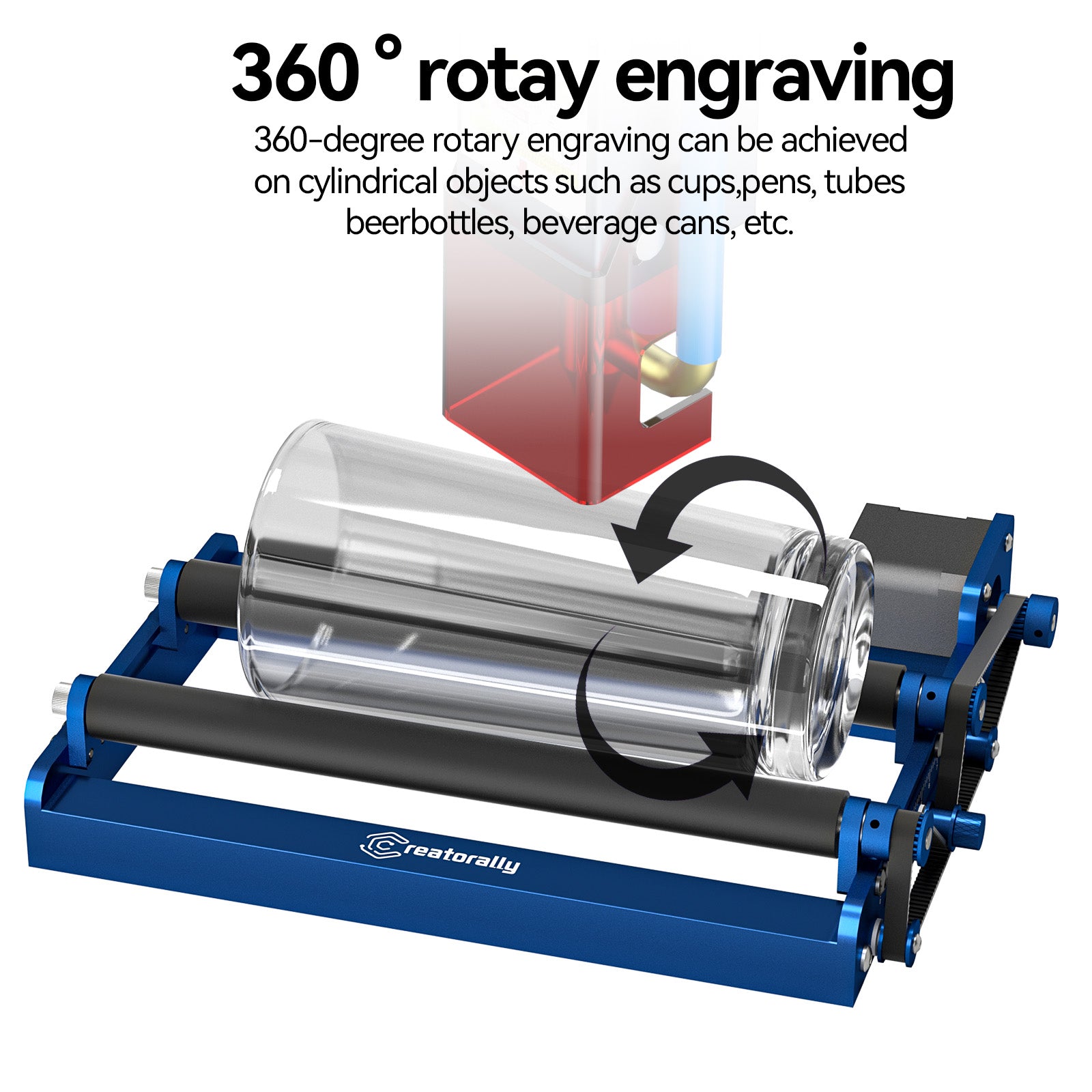 Creatorally Rotary Roller– Compatible with Most Engraving Machines