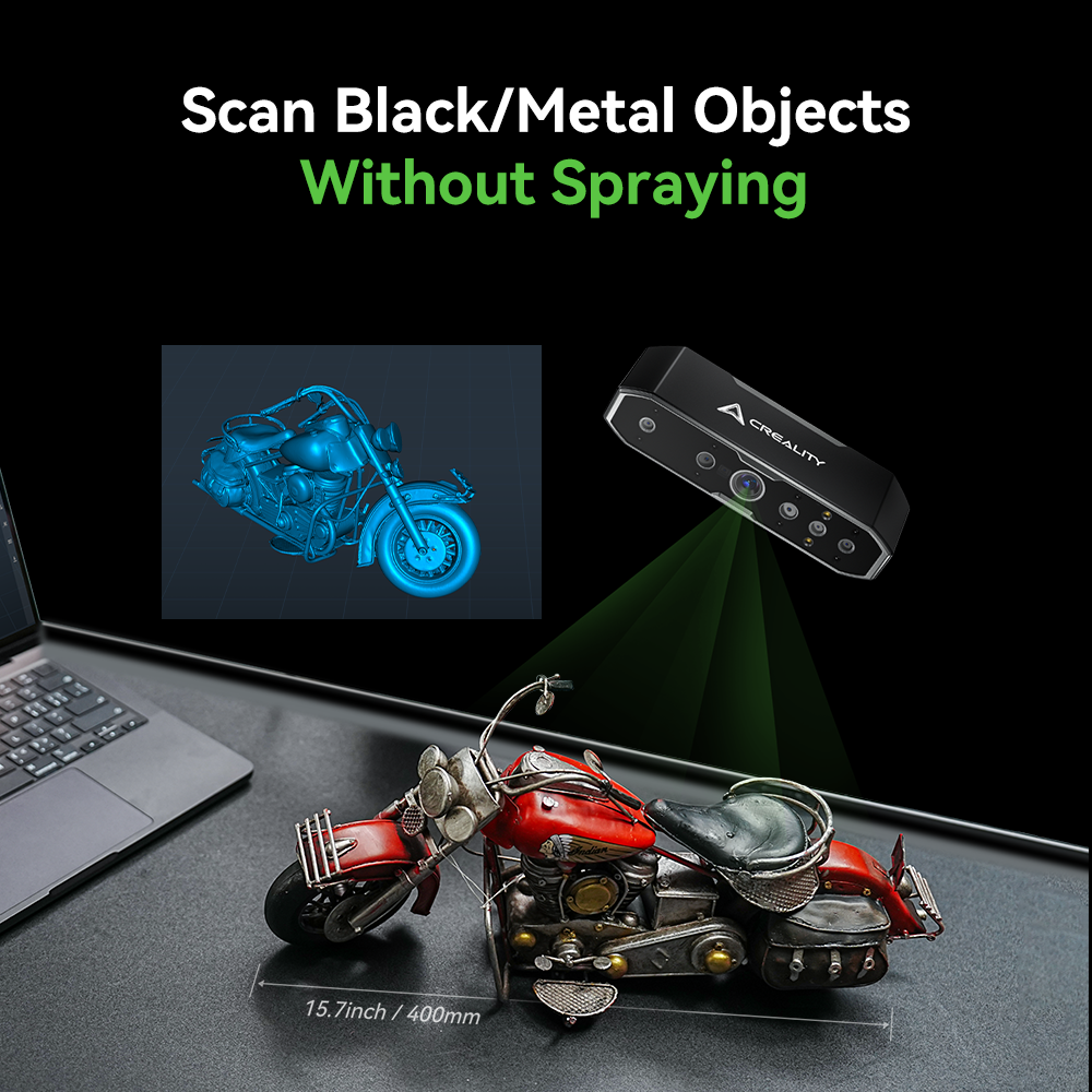 CR-Scan Otter 3D Scanner 0.02mm Creality Accuracy Anti-shaking with Four-lens Stereo Vision(BR)