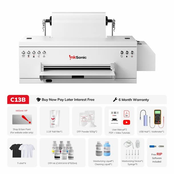 InkSonic A3 UV DTF Printer - EU Plug VF13/E13/C13/H13