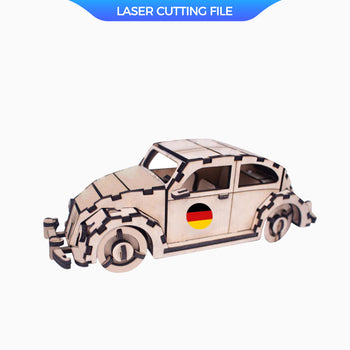 Germany Volkswagen Beetle Laser Cutting File