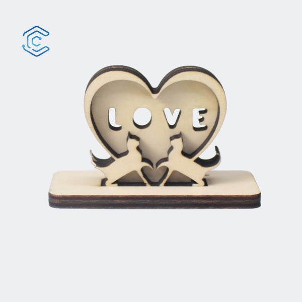 Valentine's Day memo clip laser cutting file