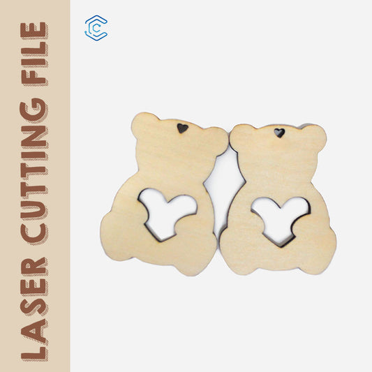 Valentine's Day 21-styles earring bundle laser cutting file laser cut svg