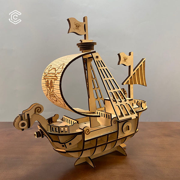 One Piece Going Merry/ Red Force/ Ace bundle laser cutting file