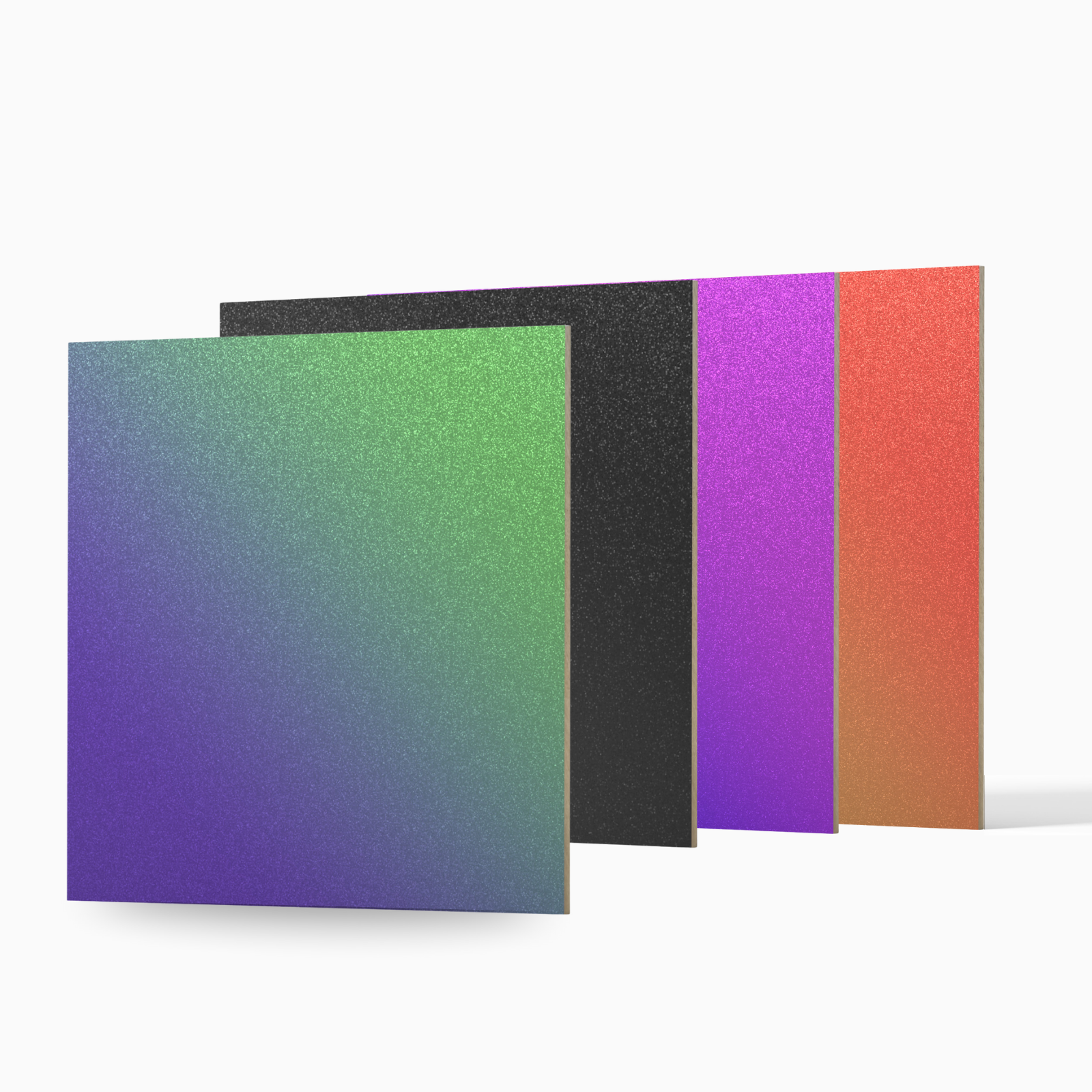Folhas de compensado com mudança de cor iridescente – acabamento camaleão, 4 peças 12×12'' (30×30 cm), 3 mm | Creatorally
