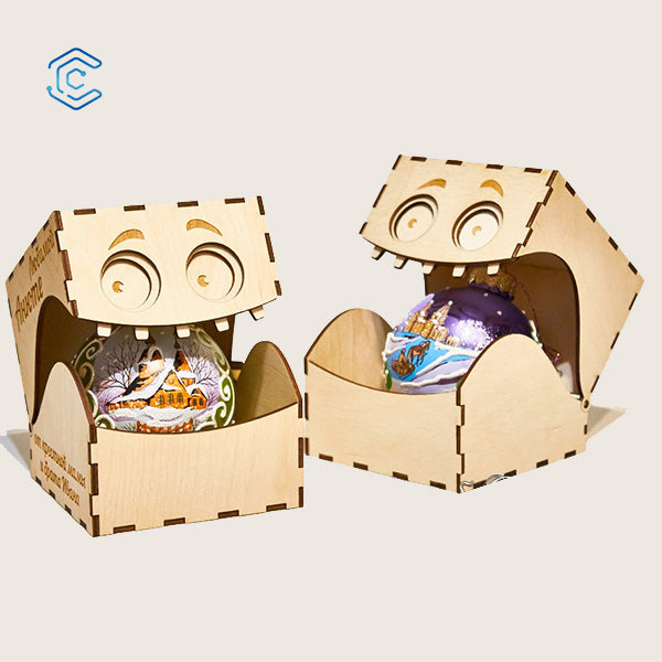 Arquivo de corte a laser para caixa monstro do Dia das Crianças