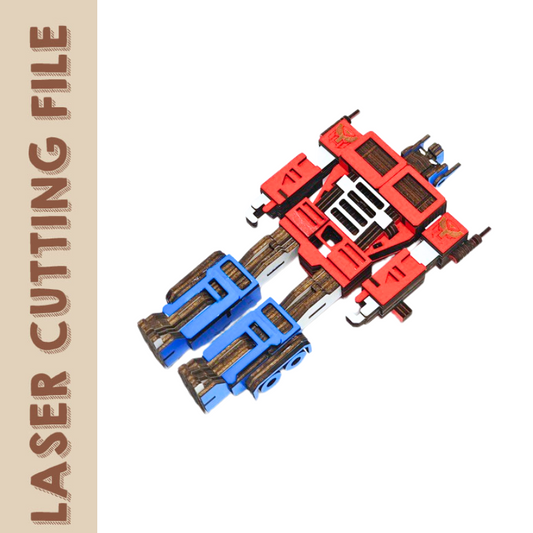 Optimus Prime 3D-Roboterhelden-Puzzle – Laserschneidedatei für den legendären Anführer