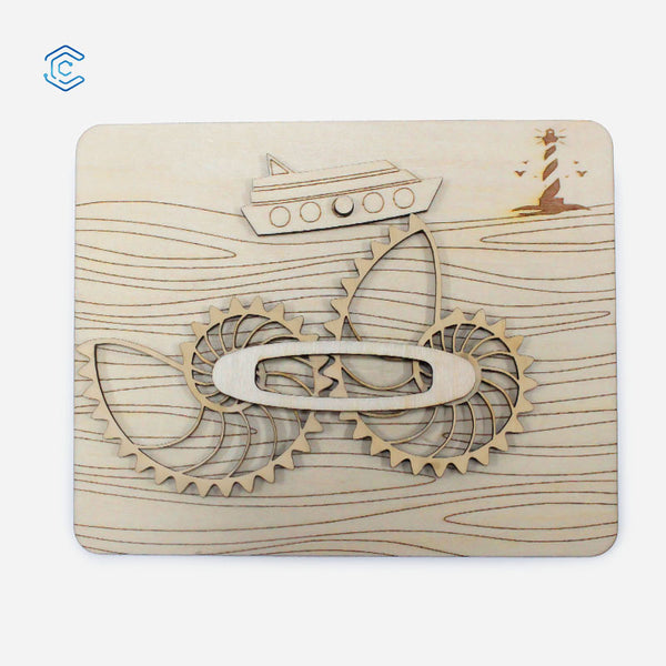 Schwingen Sie Ihre Radmuschel-Laserschneiddatei