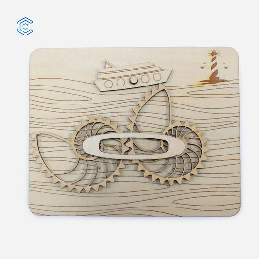 Schwingen Sie Ihre Radmuschel-Laserschneiddatei